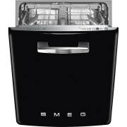 Smeg DIFABBL 50s Style Black Built-in Dishwasher 