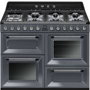 Smeg TR4110GR - 110cm Victoria Aesthetic Dual Fuel Range Cooker - Grey