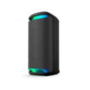Sony SRSXV800B wireless portable speaker front view with LED lighting