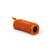 Sony ULT FIELD 1 orange portable Bluetooth speaker front view