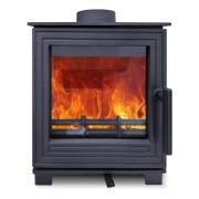 Woodford Pankhurst Medium 5kW Wood Burning Stove with large glass window