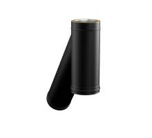 150mm SOLINOX Black Extended Tee 135 Degree