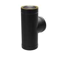 150mm SOLINOX Black Tee 90 Degree