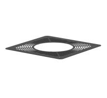150mm SOLINOX Black Ventilated Firestop Plate