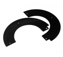 5″ 0 Degree Angled Matt Black Split Trim Collar