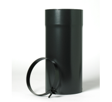 5″ Adjustable 330mm Matt Black Stove Flue Pipe