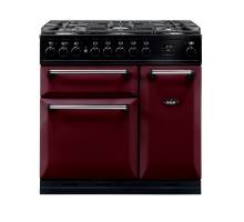 AGA MDX90DFCBY Masterchef Deluxe Dual Fuel Cranberry Range Cooker