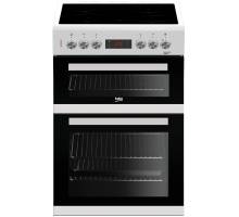 Beko KDC653W 60cm Double Oven Electric Cooker