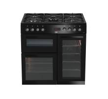 Beko KDVF90K 90cm Dual Fuel Range Cooker - Black