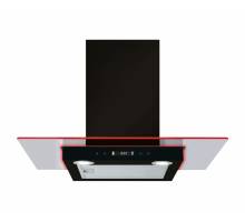 CDA EKN70BL Flat Glass Cooker Hood with LED Edge Lighting 