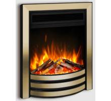 Celsi Ultiflame Ultra Autograph electric fire black and brass