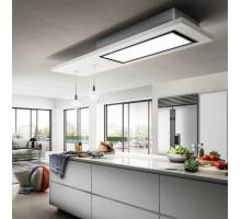 Elica Lullaby 120cm White Wood Ceiling Hood - Recycled