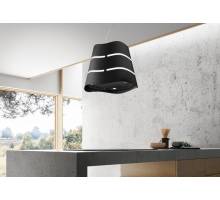 Elica Wave Ux 51cm Island Cooker Hood - Black