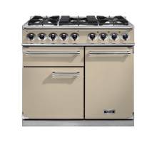 Falcon F1000DXDFCRCM - 1000 Deluxe Dual Fuel Cream Chrome Range Cooker 98610