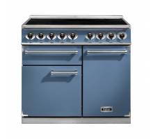 Falcon F1000DXEICAN-EU - 1000 Deluxe Electric Induction China Blue Nickel Range Cooker 100120