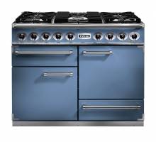 Falcon F1092DXDFCANM - 1092 Deluxe Dual Fuel China Blue Nickel Range Cooker 80610