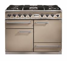 Falcon F1092DXDFFNNM - 1092 Deluxe Dual Fuel Fawn Nickel Range Cooker 115420