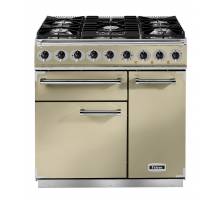 Falcon F900DXDFCRBM - 900 De Luxe Dual Fuel Cream Brass Range Cooker 77000