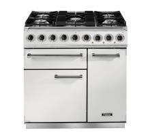 Falcon F900DXDFWHNM - 900 De Luxe Dual Fuel White Nickel Range Cooker 82380