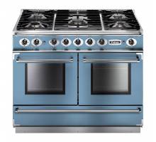 Falcon FCON1092DFCANM-EU - 1092 Continental Dual Fuel China Blue Nickel Range Cooker 79540