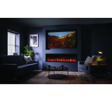 Fire FX Atmos 165R wide electric fire in modern media wall