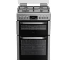 Freestanding Hotpoint HDG6GDCWX gas cooker 60cm with LPG conversion kit