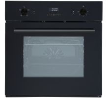 Front View of the Cata CUL57PGBK.2 Built-in Single Fan Oven in black