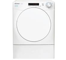 Front view of Candy CSEV9DF-80 9kg vented tumble dryer in white