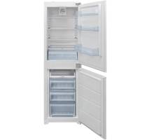 Front view of Culina FFBIFF5050E frost-free built-in fridge freezer with 50/50 split