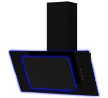 Front view of Culina UBAHALO7 70cm angled glass cooker hood with halo LED lighting