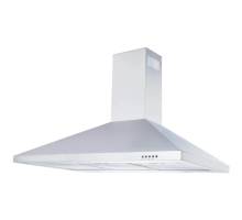 Front view of Culina UBSCH100SS 100cm stainless steel chimney cooker hood with push button controls