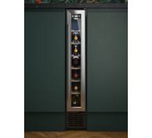 Front view of Culina UBSSWC15 15cm freestanding wine cooler in stainless steel with LED display