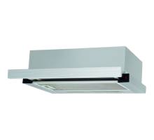 Front view of Culina UBSTH60SS 60cm telescopic cooker hood in stainless steel with rocker controls