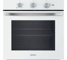 Front view of Indesit IO232HW built-in single oven in white finish