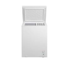 Front view of NordMende CF1431WH 143L chest freezer in white