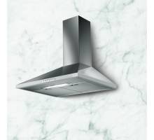 Front view of NordMende CHCMY904IX 90cm chimney hood in stainless steel