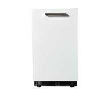 Front view of NordMende DF452 45cm integrated dishwasher with cabinet door