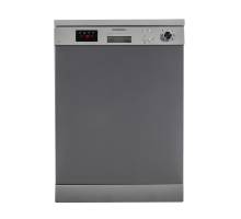 Front view of NordMende DW67DIX dishwasher in dark inox finish