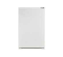 Front view of NordMende RII881 integrated fridge with ice box and door closed