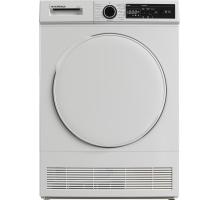 Front view of NordMende TDC73WH condenser dryer in white
