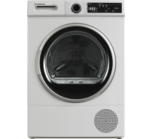 Front view of NordMende TDHP81WH heat pump dryer in white
