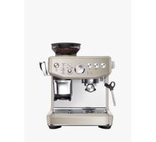 Front view of Sage Barista Express Impress in Almond Nougat finish