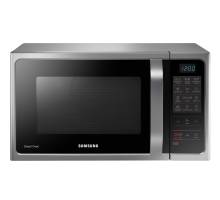 Front view of Samsung MC28H5013ASEU convection microwave in silver