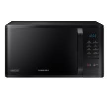 Front view of Samsung MS23K3513AKEU solo microwave in black