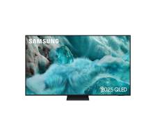 Front view of Samsung QE55Q7F5AUXXUv 55 inch QLED Smart TV with slim bezels