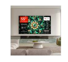 Front view of TCL 55Q7C-UK 55 inch QD-Mini LED Smart TV
