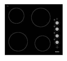 Front view of the Blomberg MKN24001 60cm Ceramic Hob
