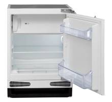 Front view of the Cata FBUIB60E Built-Under Fridge with Ice Box with an open door