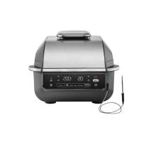Front view of the Ninja EG351UK Grill & Air Fryer in Black and Silver