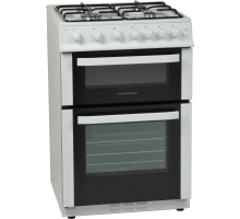Front view of the Nordmende CTG61LPGWH LPG gas cooker 